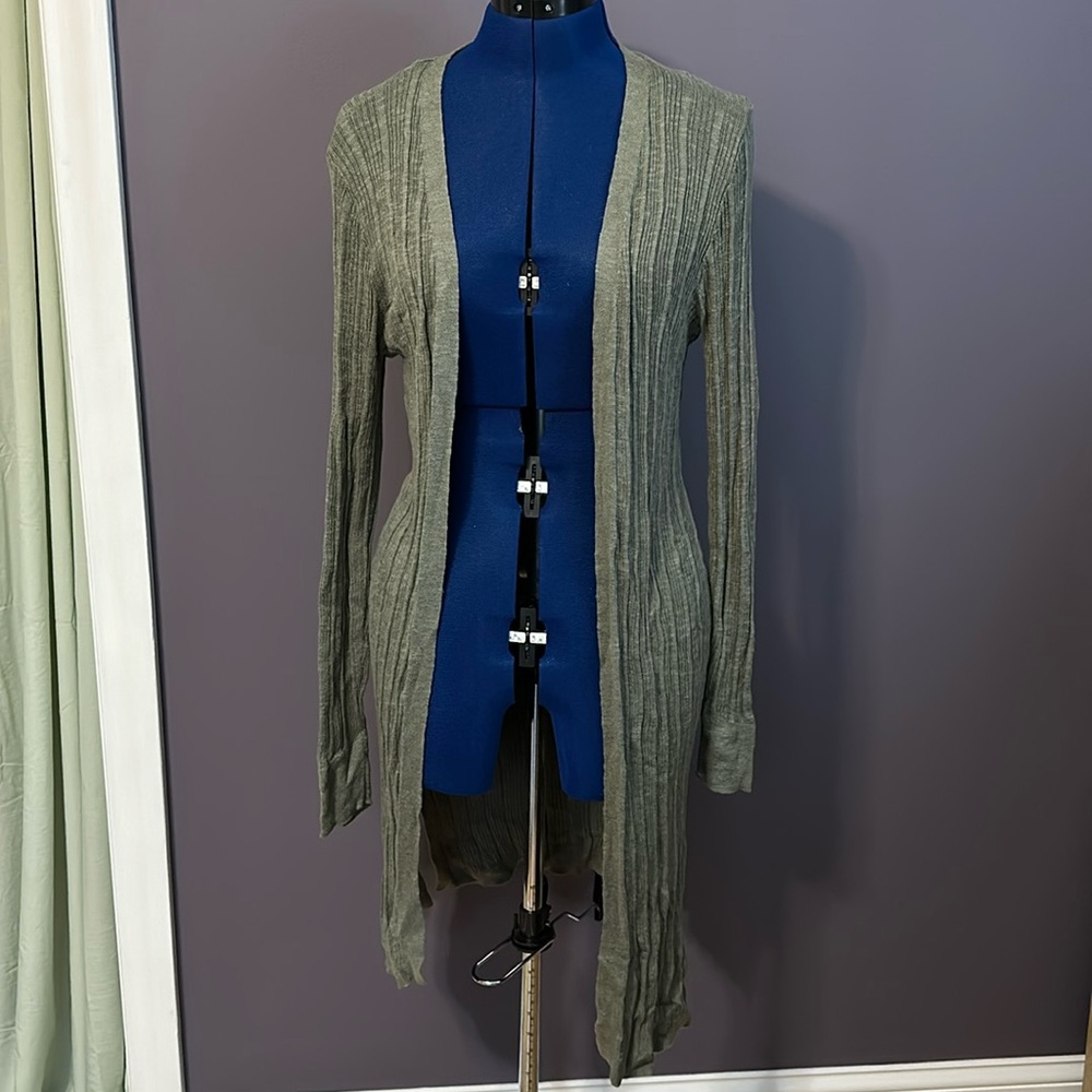 Green duster / long cardigan